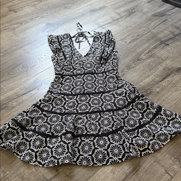 Bardot SIERRA frill dress Black and White Patterned Mini Dress ( worn once) - Picture 7 of 10